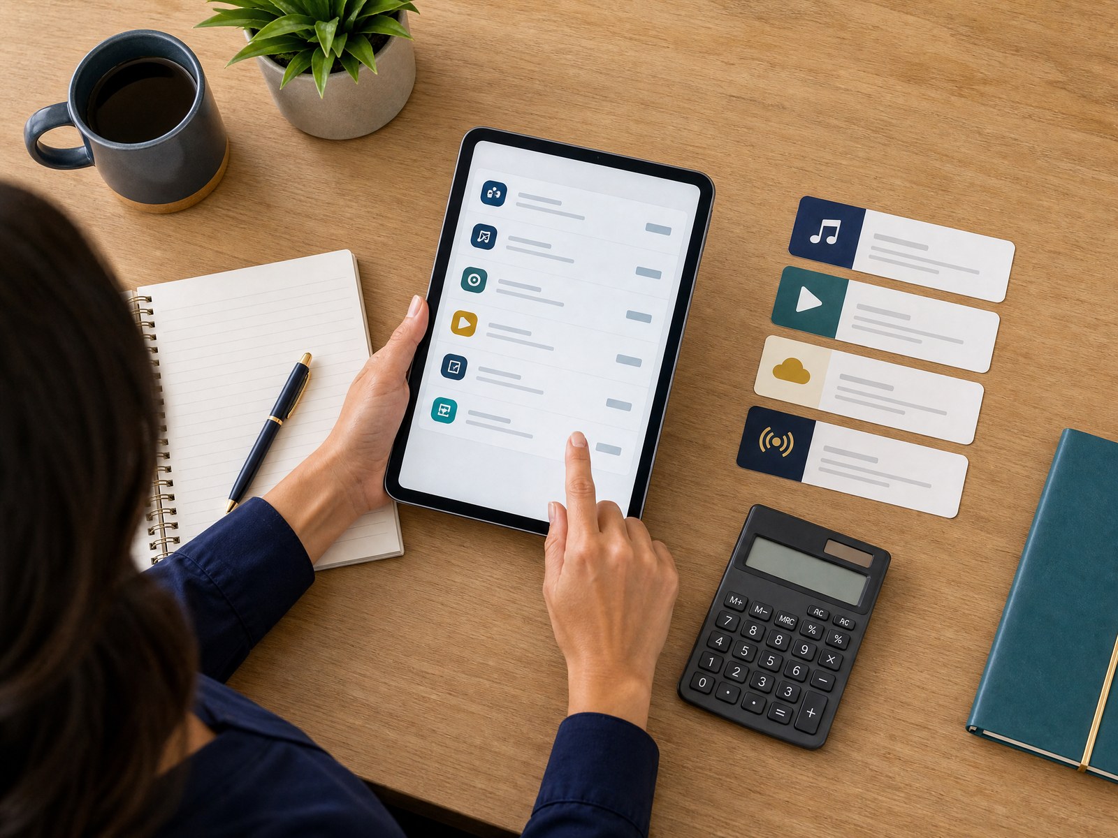 Subscription audit checklist showing recurring charges to keep, change, pause, or cancel
