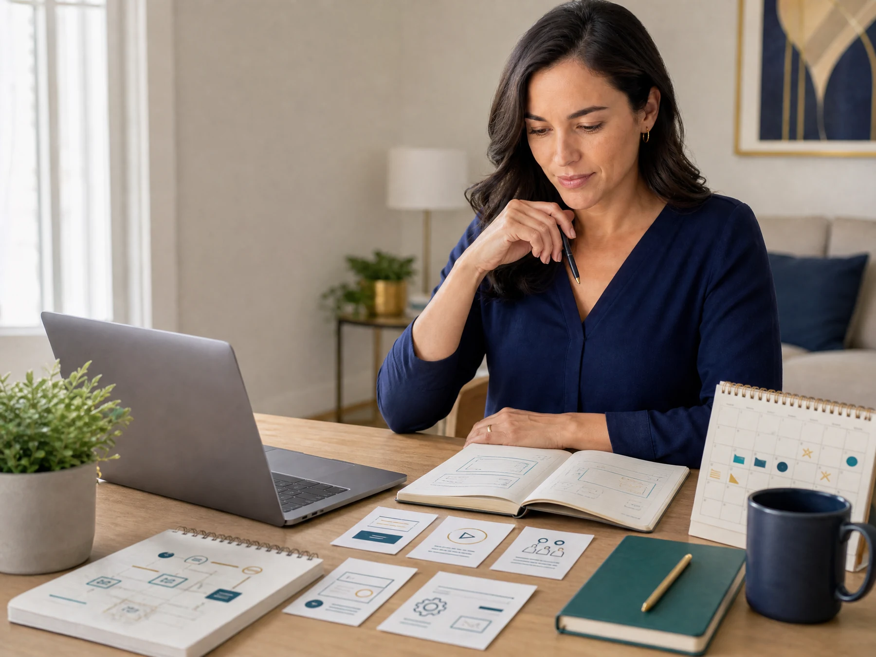 Long-term online business plan connecting content, digital products, and software ideas