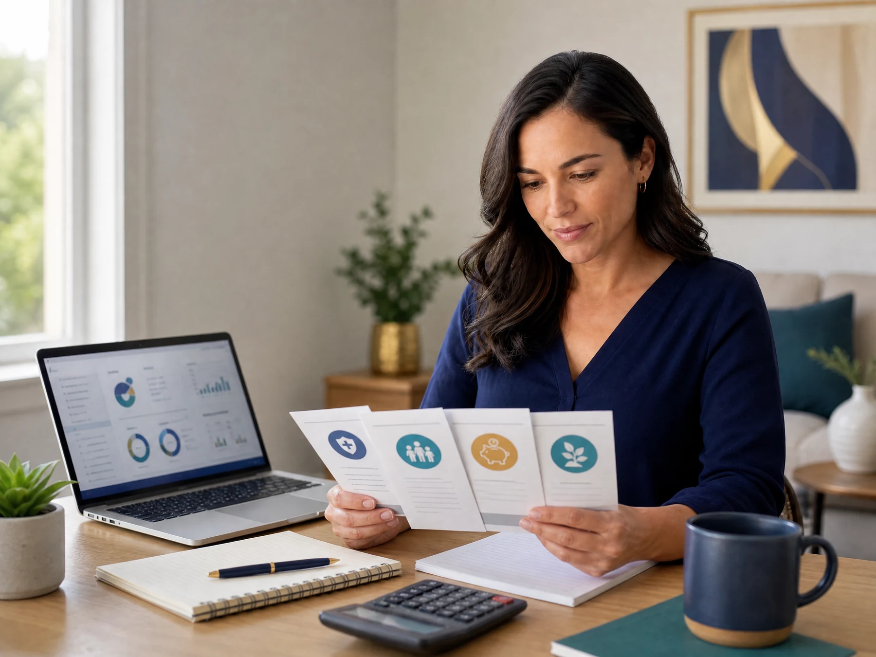 Employee comparing salary, benefits, flexibility, and growth options in a compensation decision